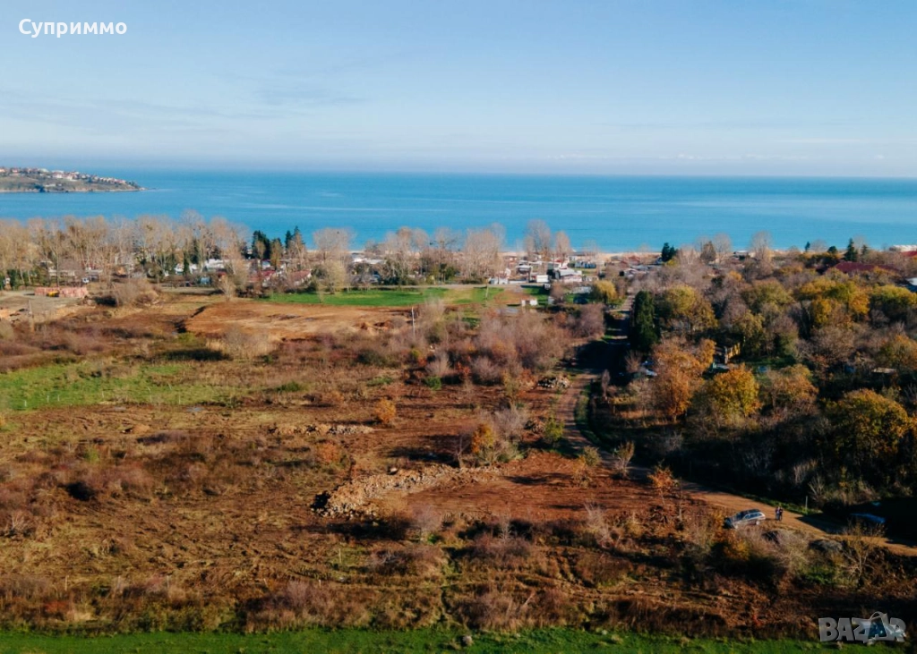 Урегулиран парцел с морска панорама на 200 метра от плаж Каваци, Созопол, снимка 1