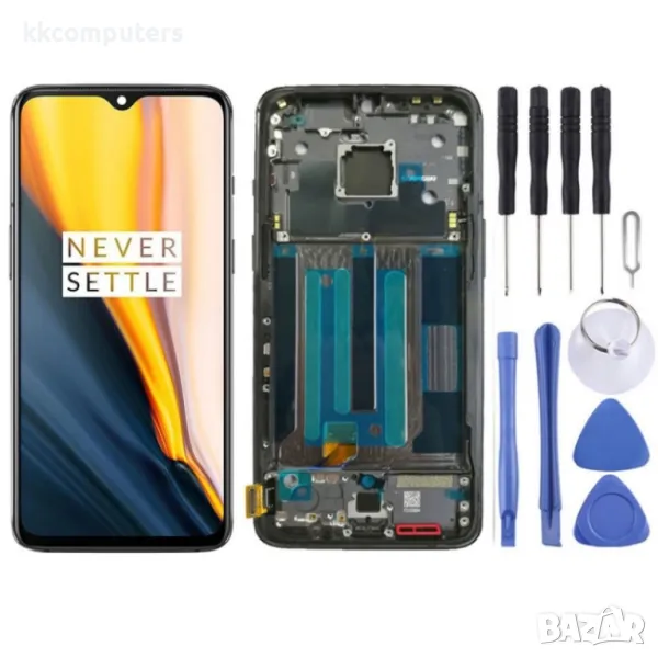 LCD Дисплей и Тъч Скрийн с Рамка за OnePlus 7, снимка 1