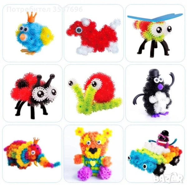 Bunchems Конструктор/ 400 части, снимка 1