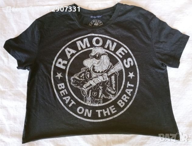 Тениска групи Ramones. Zara, снимка 1 - Тениски - 46749617