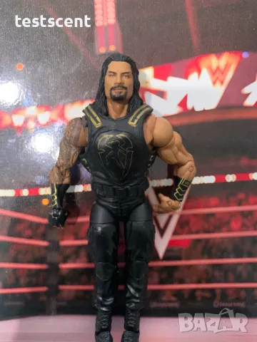 Екшън фигура WWE Roman Reigns Роман Рейнс Elite Series + Logo Vest mattel figure елит, снимка 4 - Колекции - 48831229