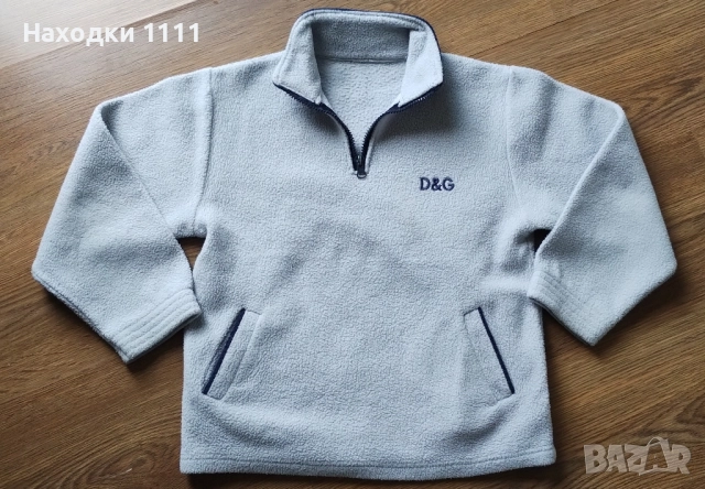 Оригинален пуловер от полар на Dolce & Gabbana, размер 122-128, 7-8 години, снимка 2 - Детски пуловери и жилетки - 51983112