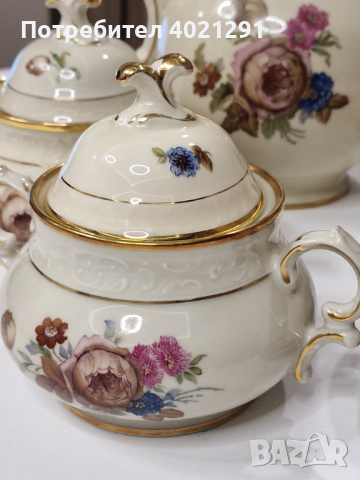 Kjøbenhavns Porcellains Maleri KPM porcelain service set - сервиз от порцелан, снимка 2 - Други ценни предмети - 45028022