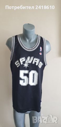 Champion David Robinson #50 San Antonio Spurs Vintage 90S Mens Size 44 - S /M ОРИГИНАЛ! МЪЖКИ Баскет, снимка 7 - Спортни дрехи, екипи - 45996578