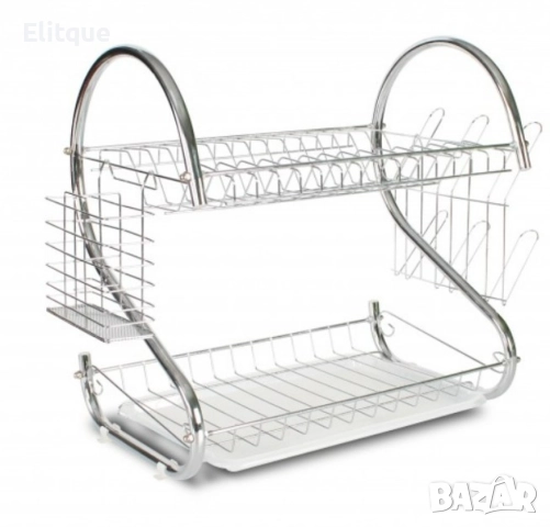 Сушилник за съдове Rosberg, 2нива, 40х38х24см., снимка 5 - Други стоки за дома - 52888996