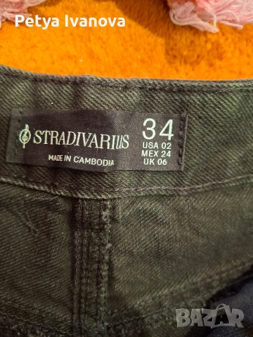 Три чифта къси дънкови панталони, размер 34, снимка 7 - Къси панталони и бермуди - 53486735