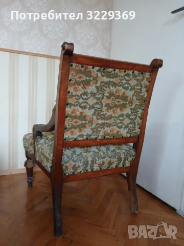Ретро антика винтидж кресло, снимка 5 - Дивани и мека мебел - 51370942