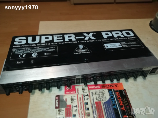 BEHRINGER SUPER-X PRO CX3400-ВНОС SWISS 1810252345, снимка 2 - Ресийвъри, усилватели, смесителни пултове - 52102538
