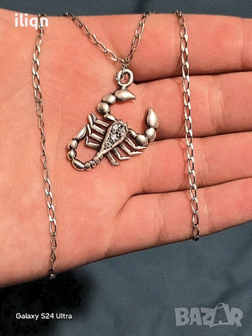 Сребърен синджир с висулка. 5,15 Грама. 40см. Цена 28,99лв. За Севлиево безплатна доставка. 