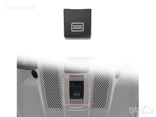 Mercedes CLA W117 Капаче за бутон на люк , снимка 3 - Части - 50398761