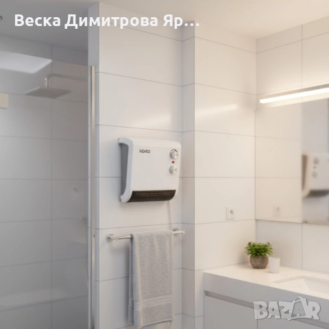 Отоплителна печка за баня Voltz OV51970J – 2000W, вентилатор, водоустойчива, снимка 5 - Отоплителни печки - 52143069