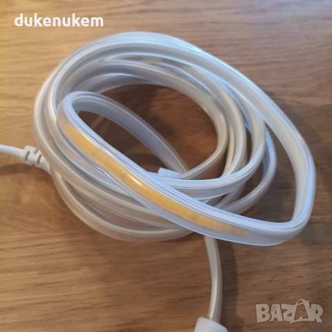 LED лента COB 3 м, 360 LED/м, 220V, IP65 водоустойчива, топла светлина, снимка 11 - Лед осветление - 52638213
