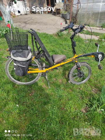 Легнал електрически велосипед Batavus relax 4 all. 350 Вата. батерия 10 аh Отличен, комфортен.