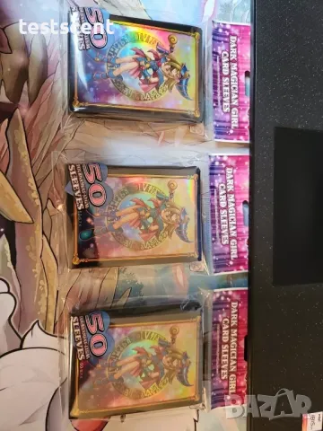 Пакет протектори Yu-Gi-Oh Dark Magician Girl Sleeves Sealed x50 Konami слийвове, снимка 5 - Карти за игра - 40176265