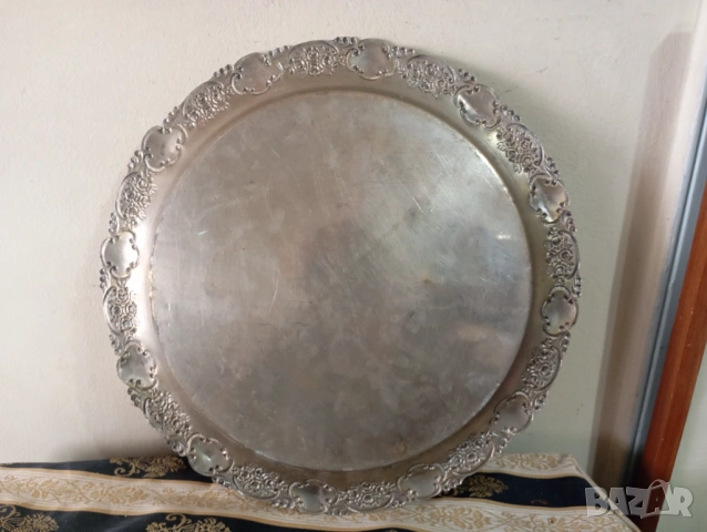 Месингов поднос,табла арт деко, снимка 4 - Антикварни и старинни предмети - 54123798