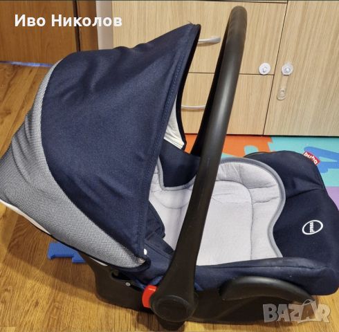 Бебешка количка Buba Vivi 875 3 в 1 Тъмносиньо , снимка 7 - Детски колички - 45490135