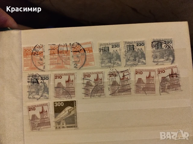 Пощенски марки Германия Замъци., снимка 7 - Филателия - 51207611