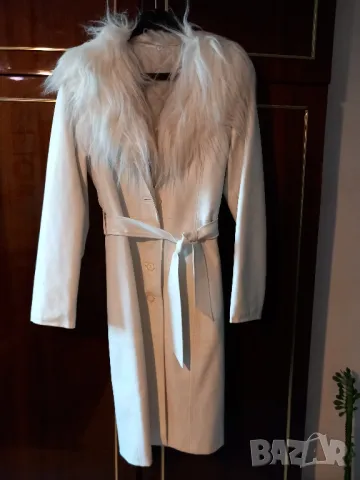 Дамско еко кожено палто