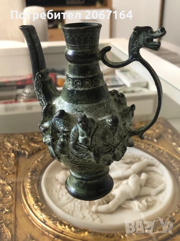 Китайски бронзов чайник, снимка 14 - Колекции - 51020683