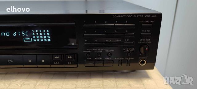 CD player Sony CDP-497, снимка 4 - Аудиосистеми - 46305465