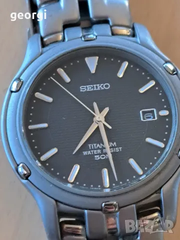 часовник Seiko Titanium , снимка 2 - Мъжки - 49853887