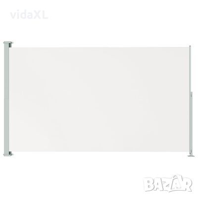 vidaXL Прибираща се дворна странична тента, 200x300 см, кремава（SKU:317899, снимка 1 - Паравани - 45886694