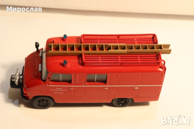 1:50 DEL PRADO OPEL КАМИОН ПОЖАРНА КОЛИЧКА ИГРАЧКА МОДЕЛ, снимка 2 - Колекции - 53691456
