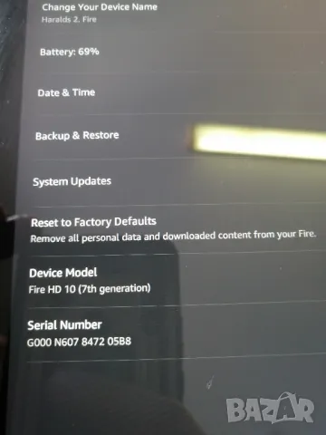 Таблет Amazon Kindle Fire HD 7th gen 10 инча , снимка 5 - Таблети - 48766800