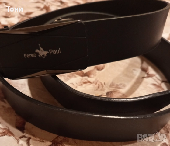 FAREO PAUL Оригинал Нов Автоматичен Мъжки Колан от Естествена Кожа 120см., снимка 16 - Колани - 52684539