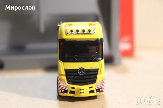 HERPA H0 1/87 MERCEDES ACTROS ВЛЕКАЧ КАМИОН ТИР МОДЕЛ ТЕЖКОТОВАРЕН ТРАНСПОРТ, снимка 4 - Колекции - 50909852