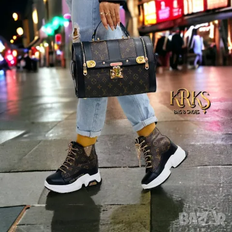 дамски маратонки на платформа louis vuitton , снимка 3 - Маратонки - 49220213