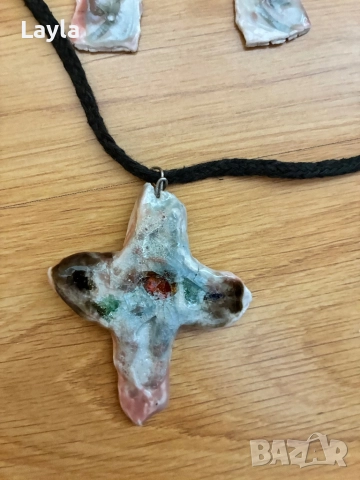 Колие и обеци уникат, снимка 2 - Бижутерийни комплекти - 52973601