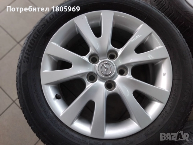 4бр. ал. джанти Mazda (оригинални) 5x114,3 , 6,5x16 , ET52,5 , централен отвор 67,1мм, снимка 4 - Гуми и джанти - 51795416