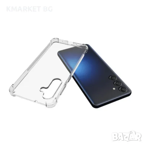 Samsung Galaxy M55 5G Силиконов Калъф Transparent TPU и Протектор, снимка 3 - Калъфи, кейсове - 46902698