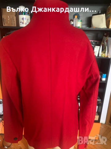 Кокетно късо червено палто Marc O'Polo (вълна и кашмир), размер 36, снимка 8 - Палта, манта - 53769095