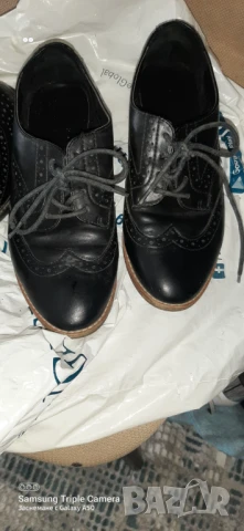 Черни дамски обувки 37 номер, снимка 5 - Дамски ежедневни обувки - 50771477