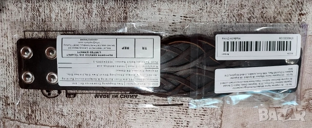 Мъжка гривна от естествена кожа., снимка 5 - Гривни - 53464468