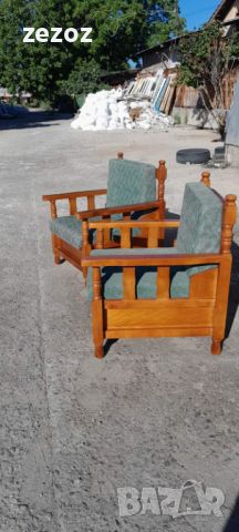 Кресла-винтидж масив-2бр., снимка 3 - Дивани и мека мебел - 45791975