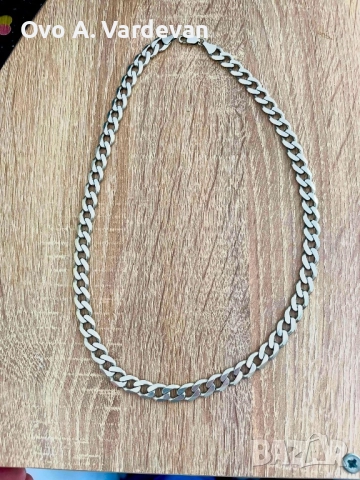 Сребърен синджир колие, снимка 2 - Колиета, медальони, синджири - 52686649