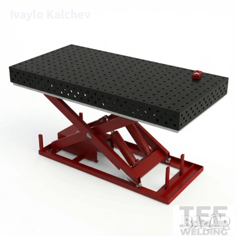 Заваръчна маса StartPro 2400×1200х12 мм -хидравлична повдигаща система