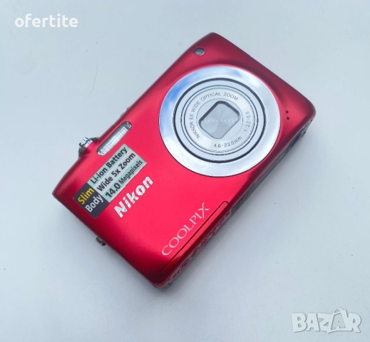 ✅ Nikon 🔝 Coolpix S2600 / RED, снимка 2 - Фотоапарати - 51567299