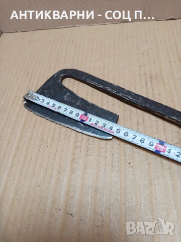 Соц Стара Ръчно Кована Брадвичка Сатър 0.530кг. НОМЕР 772., снимка 10 - Антикварни и старинни предмети - 53585514