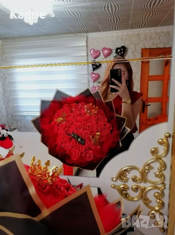 51🌹 вечен букет ✨🎀, снимка 3 - Романтични подаръци - 54152485