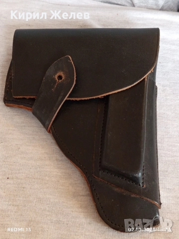 Винтидж естествена кожа кобур за пистолет за КОЛЕКЦИЯ 51127, снимка 2 - Други ценни предмети - 51921286