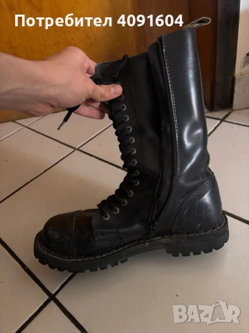 Метъл ботуши Steel еко кожа , снимка 2 - Мъжки ботуши - 54084097