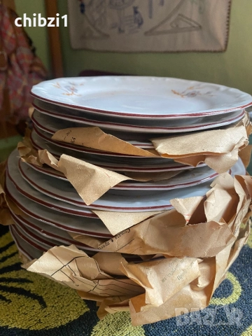 ⚜️Български порцеланови чинии на Изида, снимка 6 - Чинии - 52518584