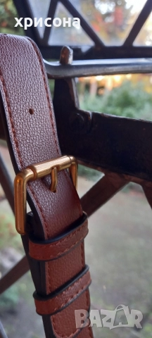 Дамска чанта в кафяв цвят, снимка 4 - Чанти - 52963024