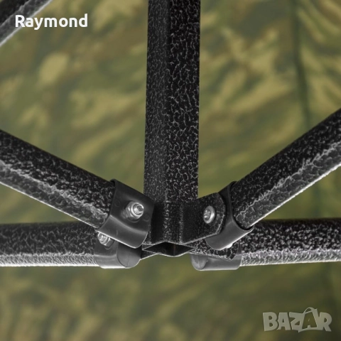 Камуфлажна Сгъваема Градинска Шатра 3×3м тип Хармоника – стабилна, водоустойчива и лесна за разпъван, снимка 4 - Градински мебели, декорация  - 51465272