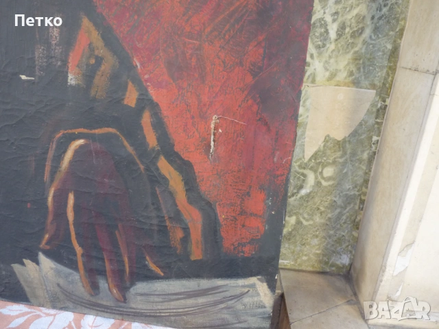 Стара картина, снимка 5 - Антикварни и старинни предмети - 53133555