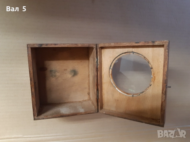 Рисувана дървена кутия за стар будилник - Царство България, снимка 3 - Антикварни и старинни предмети - 52344638